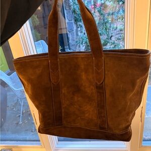 Banana Republic Rich Brown Leather Tote